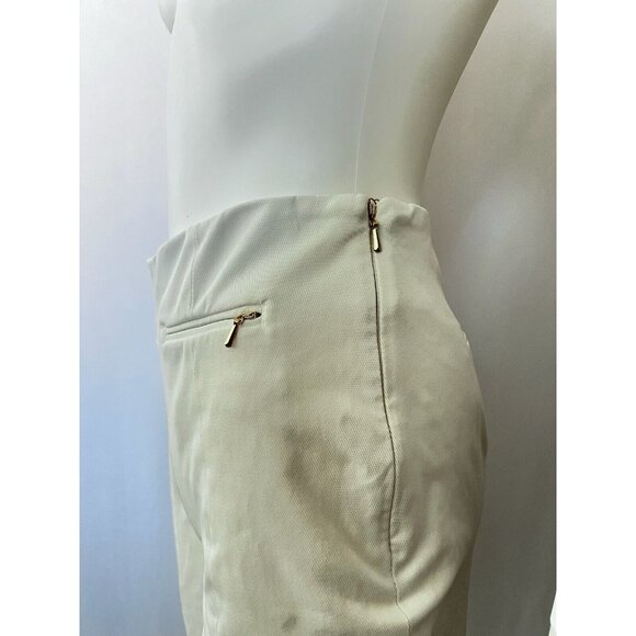 THE SCRIPT Women'ss Pants Chino White Straight Fit Size 2 - Picture 4 of 16